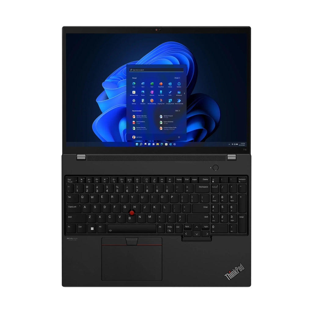 Lenovo ThinkPad T16 Intel Laptop, 16" IPS 60Hz, i5-1235U, UHD Graphics, 16GB, 512GB SSD