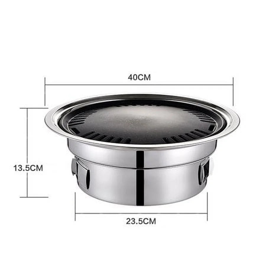 Japanese Korean Stainless Hibachi BBQ Picnic Table Grill Barbecue Stove Cooker