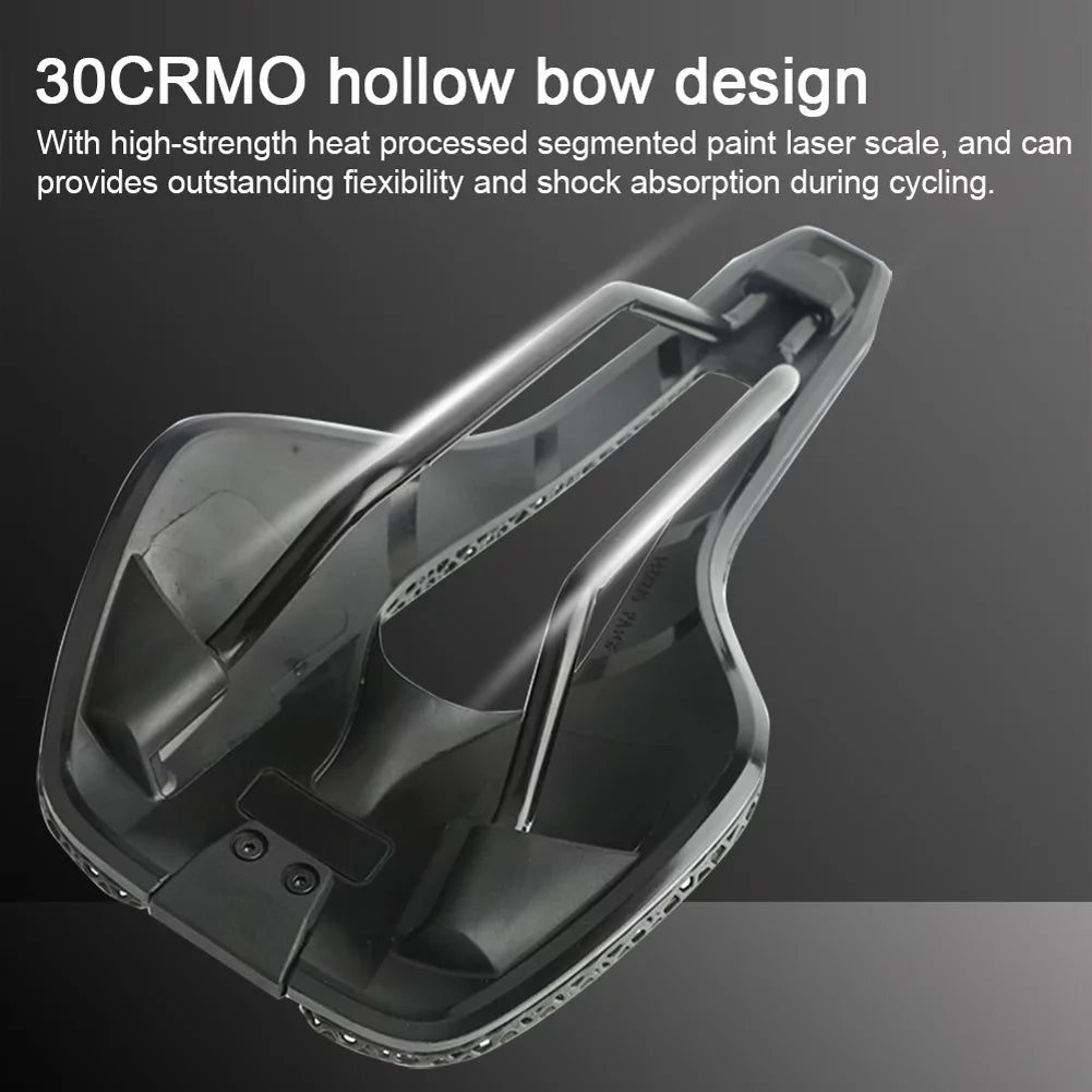 RACEWORK 30CRMO 3D Printed Saddle MTB Mountain Road Cycling Saddle Comfortable Honeycomb Structure Hollow Cushion
