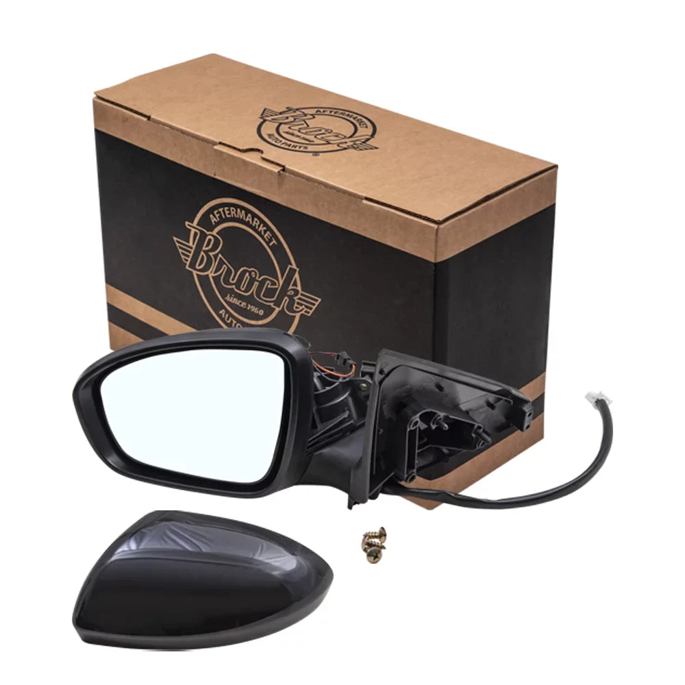 Brock Aftermarket Replacement Driver Left Power Mirror With Heat-Signal-Camera Paint To Match Dark Compatible With 2020-2021 Nissan Sentra