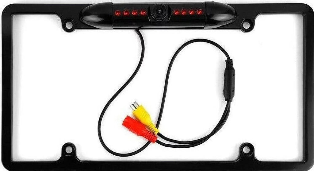 Backup Camera Rearview License Plate Frame for ALPINE X308U Midnight