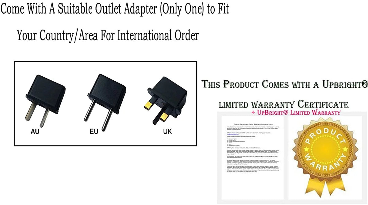 UpBright AC Adapter Compatible with Designs for Vision LED Day Lite HDI DayLite DVI-LEDSC DVI-LEDSR DVI-LEDDC 7.4VDC 7.4V Li-Ion Battery Charger 4912-0000-2019 Cell-Con 2240 8.4V DC Power Supply Cord