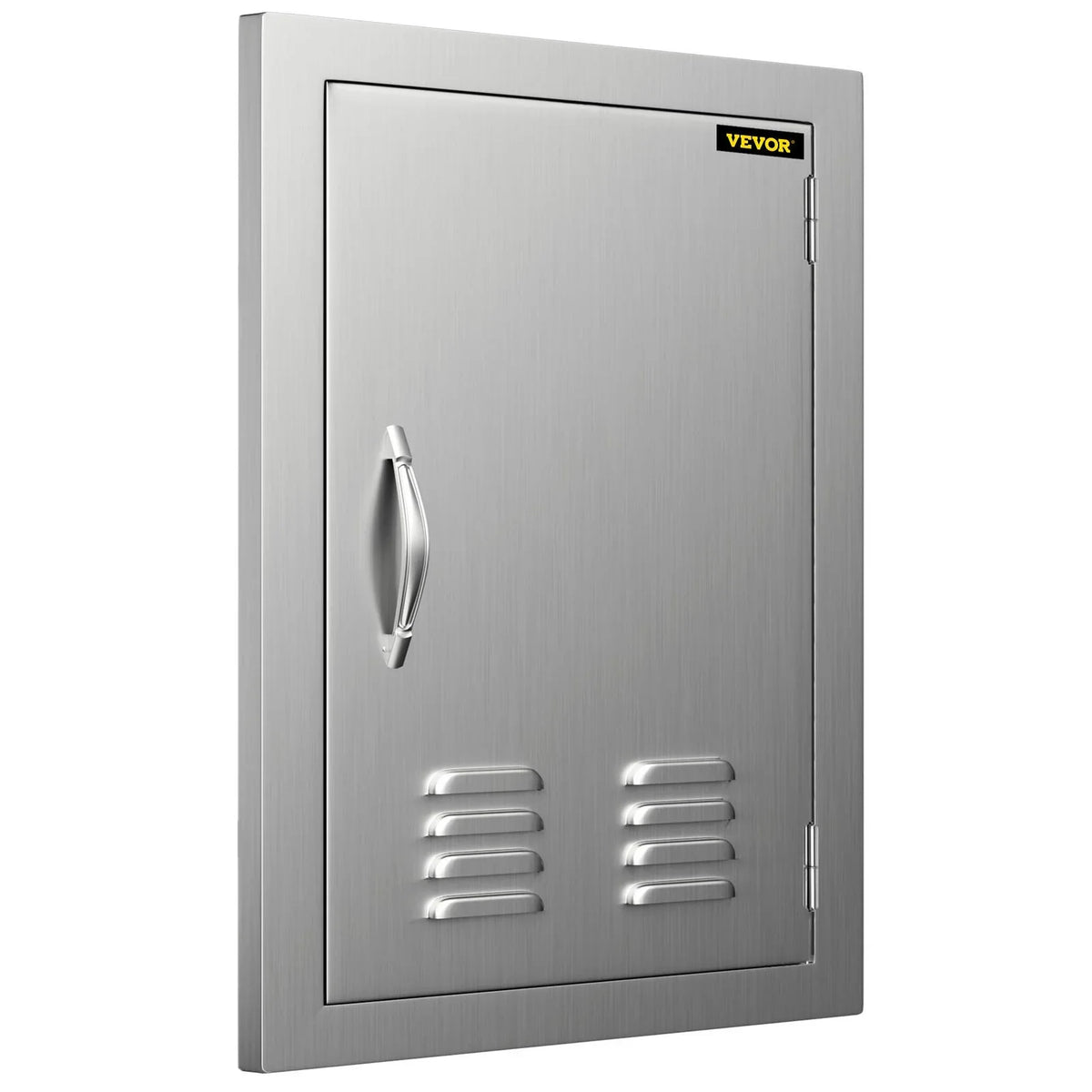 BBQ Access Door 17x24 Centimeter Stainless Steel Single Vertical Island Door with Vents for Storage