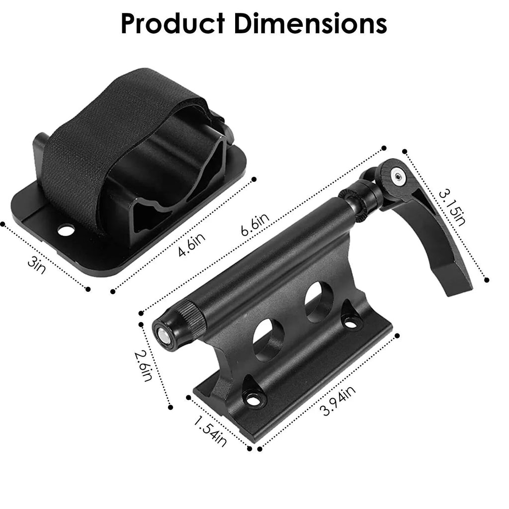 Bike Block Fork Mount Set Heavy-Duty QR Fork Mount Holder Pickup Truck Bed Rack