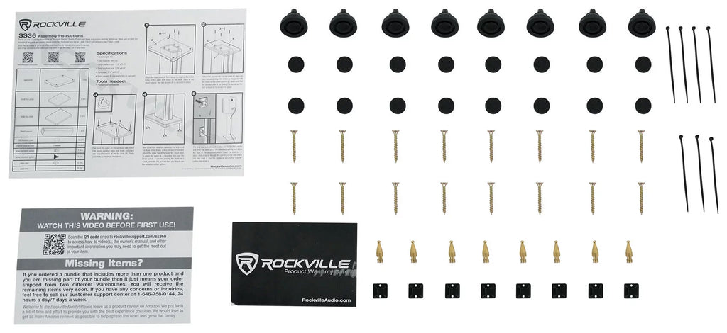 2 Rockville APM5B 5.25" USB Studio Monitor Speakers+36" Dark Wood Premium Stands