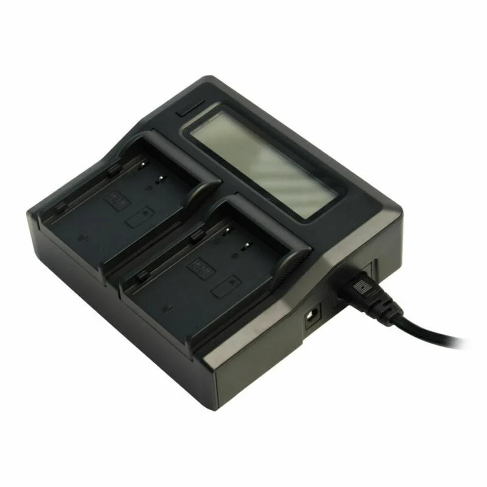 Dual Double Charger for Panasonic 124* 110*34 mm, for DMW BLF19 BTC10G GH3 GH4 GH5 LCD Quick