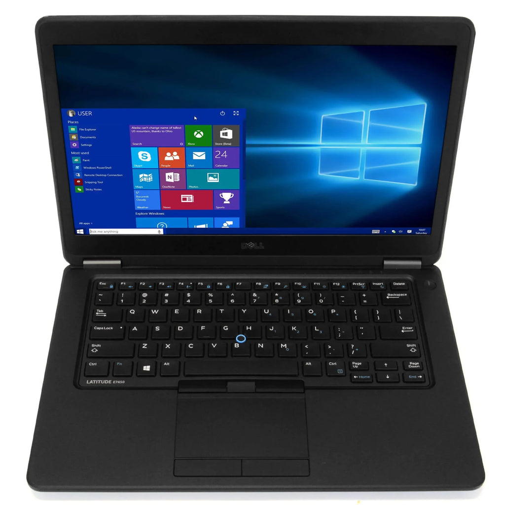 "Dell Latitude E7450 Laptop Computer, 2.90 GHz Intel i5 Dual Core Gen 5, 8GB DDR3 RAM, 240GB Solid State Drive (SSD) SSD Hard Drive, Windows 10 Professional 64Bit, 14"" Screen Used"