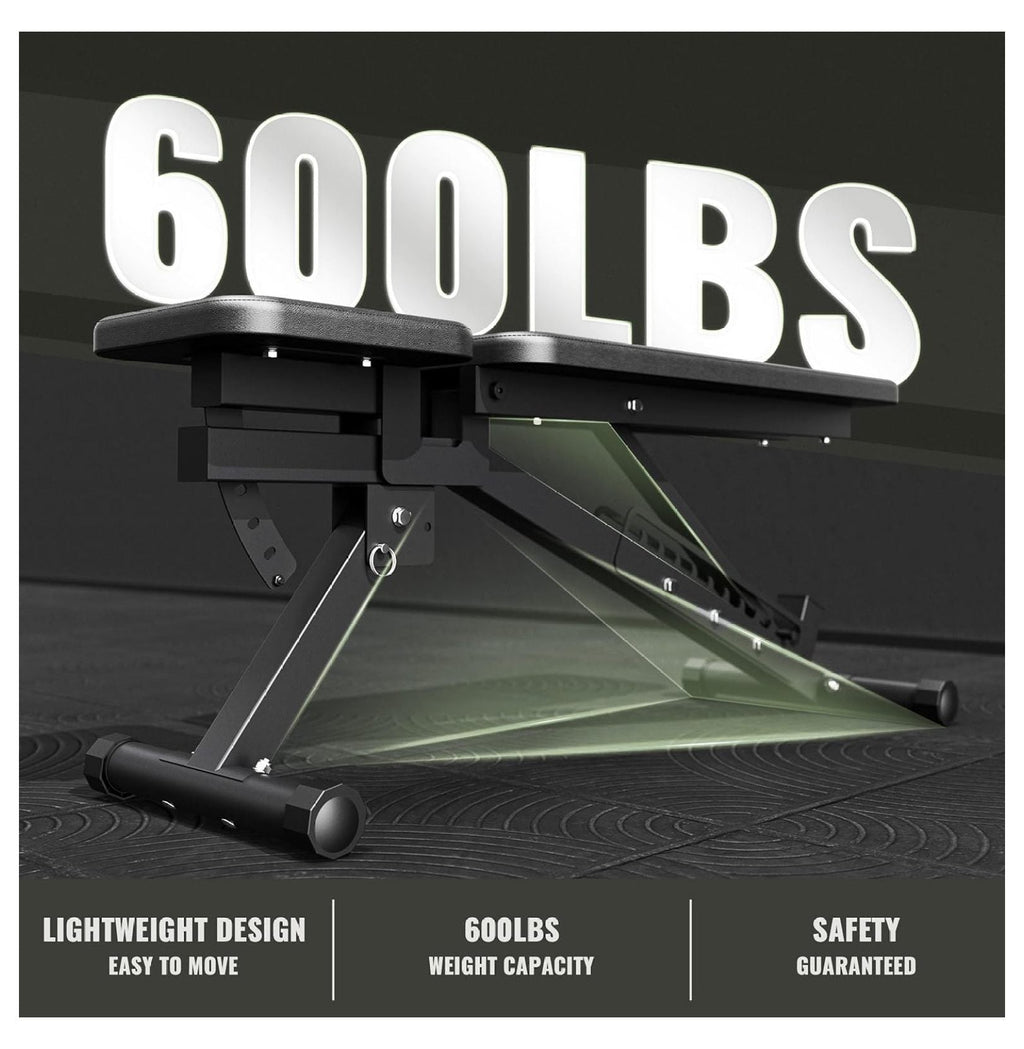 Major Fitness Weight Bench,1300 LBS Capacity Bench Press and 32 Adjustable Positions Strength Training Bench for Garage and Home Gym Workouts, Weight Lifting, and Bench Press