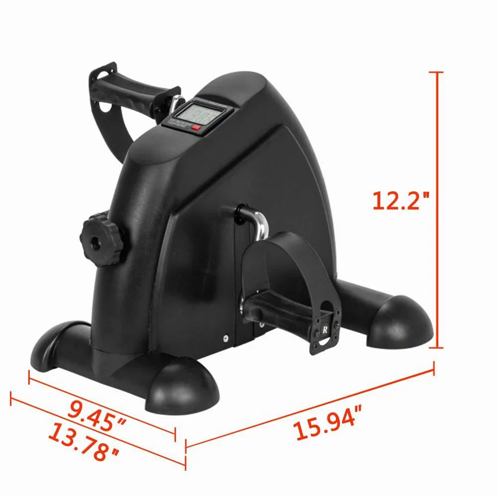 Winado Pedal Exerciser, Under Desk Mini Bike, for Arm and Leg Exercise, Midnight