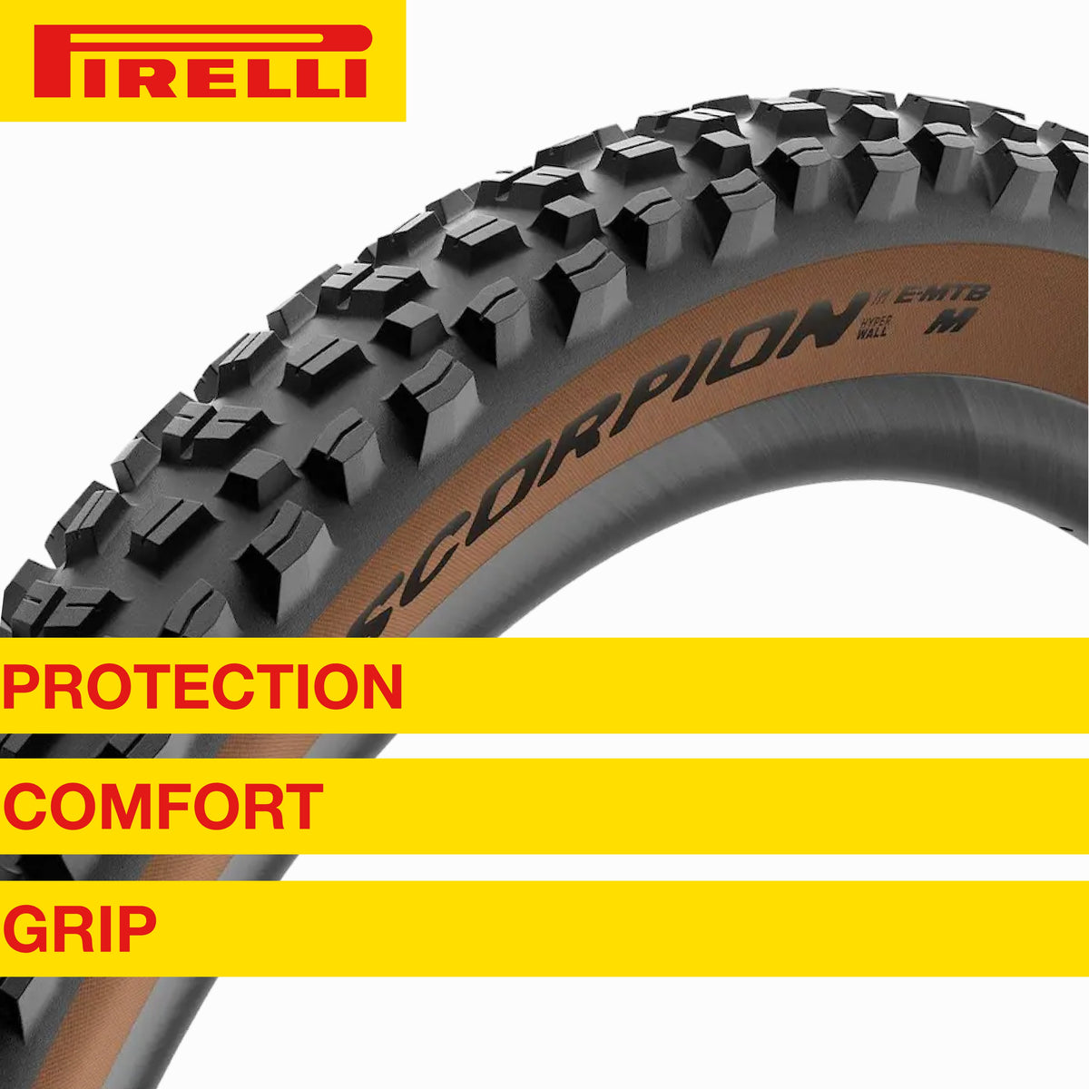 Pirelli Scorpion E-MTB M 27.5 x 2.6 Mountain Bicycle Tire, Versatile E-Mountain Bike Tire for Trail and Enduro Use, Mixed Terrain, E-Bike MTB, Tubeless Ready Unit TLR + SmarTUBE 23/32-622