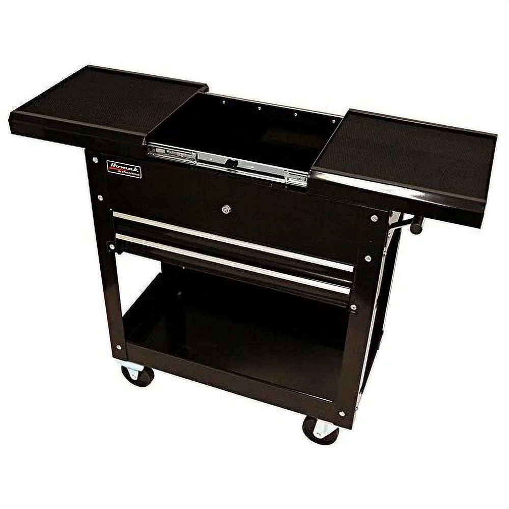 Homak BK06022704 27"" 2-Drawer Tool Cart W/ Sliding Top