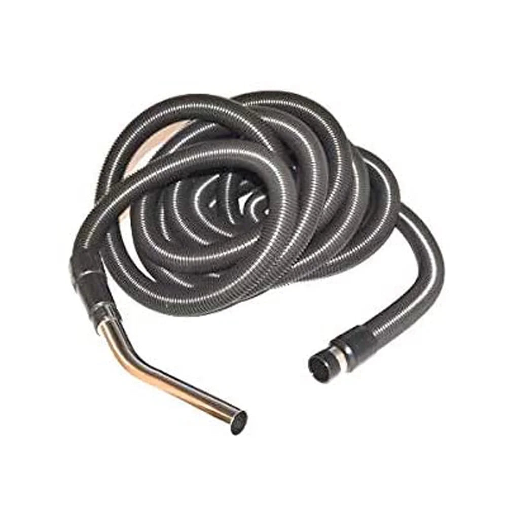 Replacement Part For Fit All Central Vacuum Cleaner 30Ft Midnight Hose Complete W/Button // 06-1180-04