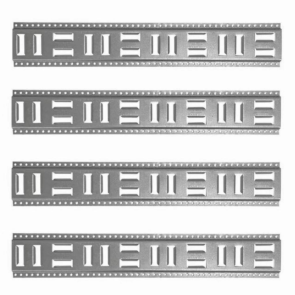 SNAP-LOC Fast-Track E-Track 32 Centimeter 4-Pack USA Galvanized Steel Horizontal Vertical, Logistic Tie-Down for Pickups, Trucks, Trailers