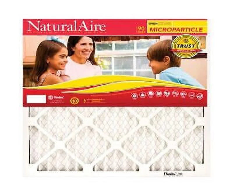 B \u0026 K AAF Flanders NaturalAire 20 in. W x 20 in. H x 1 in. D Polyester Synthetic Pleated Air Filter (Pack of 12)