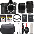 Nikon Z6 Mirrorless with 24-200mm f/4-6.3 VR Lens + 35mm f/1.8 S Lens + 64GB Storage + UV Filter + Backup Battery + Case + Cleaning Kit - International Version