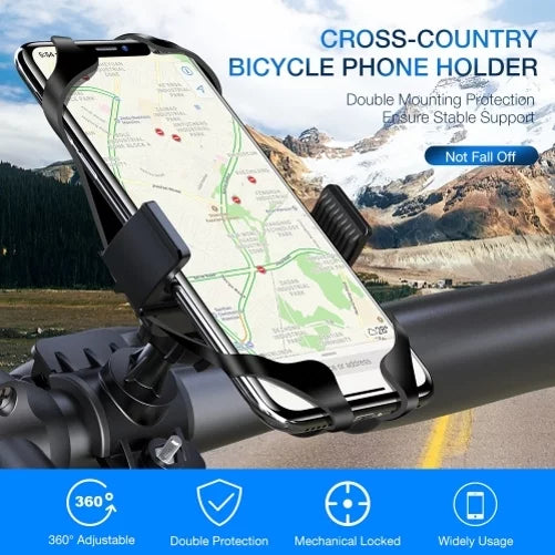 Bicycle Mount Handlebar Silicone Holder Bike Non-Slip Strap Shockproof P3J for Doro 824 SmartEasy - Essential Phone (PH-1) - Google Pixel XL 5 4a 4 XL 3a XL 3 XL 2 XL - HTC U11 U12 Plus