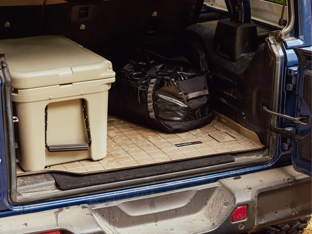 WeatherTech Cargo Trunk Liner with Bumper Protector compatible with 2020-2024 Subaru Outback - Behind 2nd Row Seating With Bumper Protector, Onyx