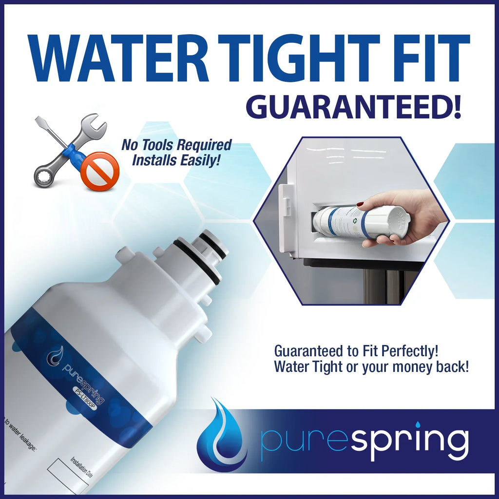 PureSpring NSF 42 Certified Refrigerator Water Filter, Compatible with LG LT800P, LT800PC, ADQ73613401, ADQ73613402, ADQ73613403, Kenmore 9490, 46-9490, 469490 (1 Pack)
