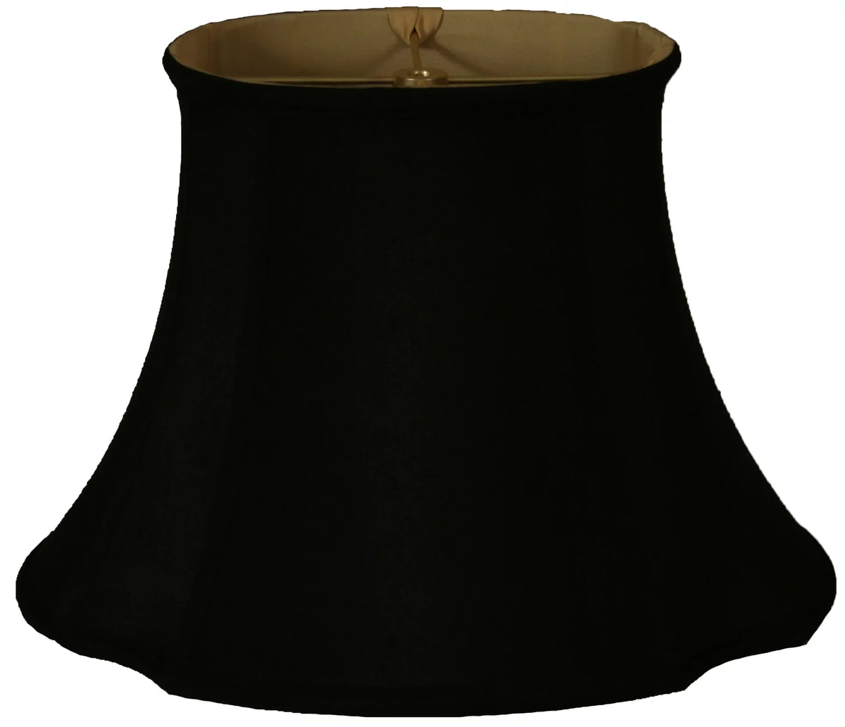 Royal Designs 17" Oval Inverted Corner Lamp Shade Midnight