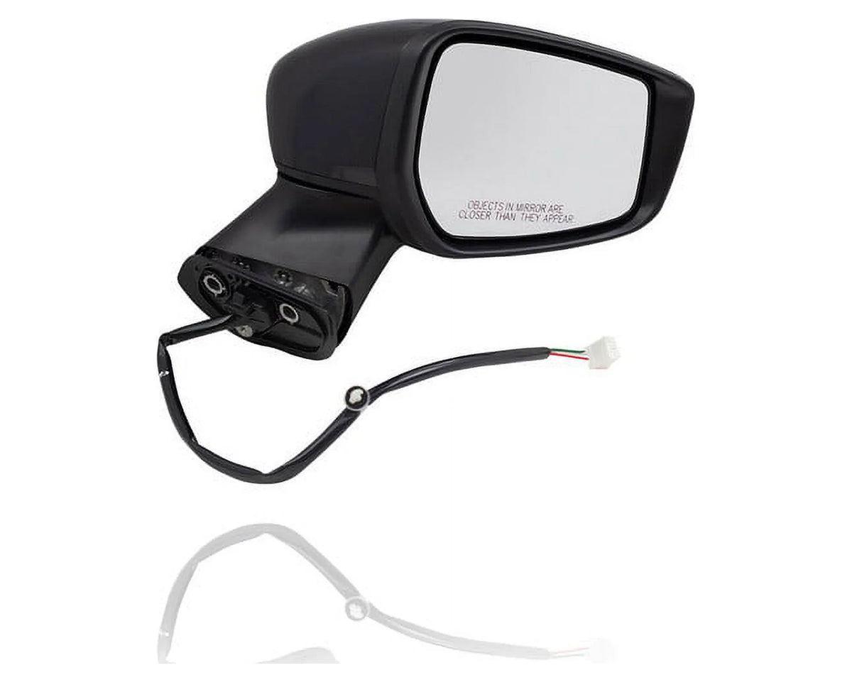 Door Mirror - Pacific Best Inc. Fit/For 15-19 Nissan Versa Note-S/S Plus/SL/SV - Non-Heated, Without Side View Camera ,With Cover, Primed - Right Hand - Passenger - 963019MB0A