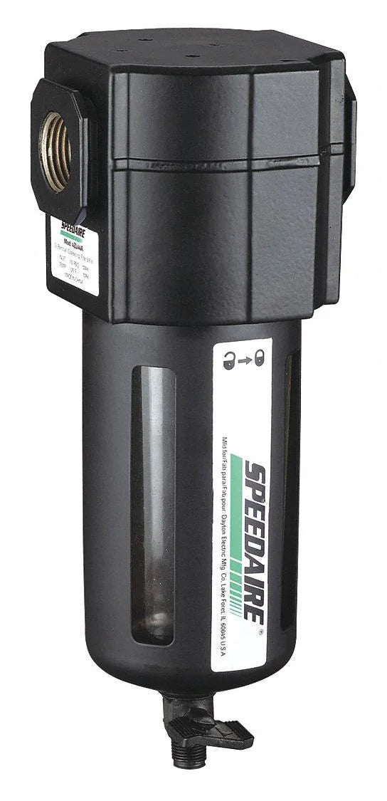 Speedaire Filter,3/8" NPT,112 cfm,5 micron 4ZL48