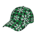 Balery Baseball Cap Adjustable Size for Running Workouts and Outdoor Activities All Seasons Dad Hat(Christmas Pattern At Buffalo Plaid)
