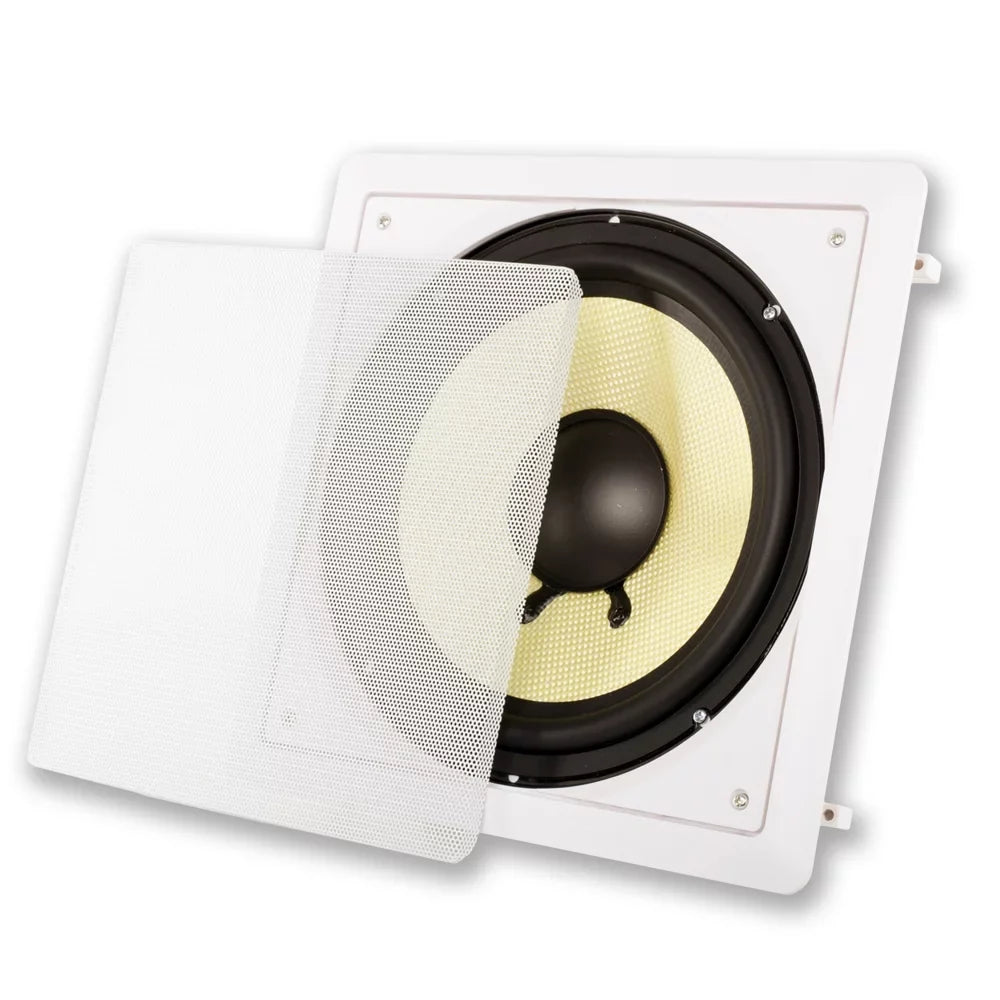 Acoustic Audio HD-S10 Flush Mount Subwoofers with 10" Speaker and Amps 4 Pack