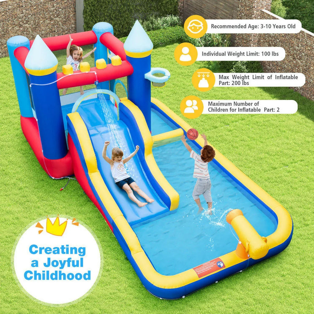 Ocean Adventure Water Slide Bounce House - 124.57 - Dive into endless fun under the sun!