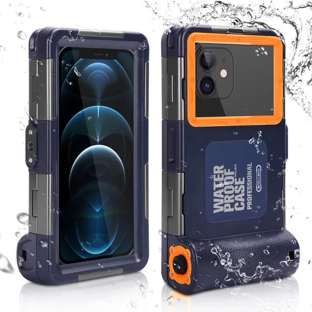 UrbanX Professional [15m/50ft] Swimming Diving Surfing Snorkeling Photo Video Waterproof Protective Case Underwater Housing for ZTE Blade A7 Vita And all Phones Up to 6.9 Unit LCD with Lanyard