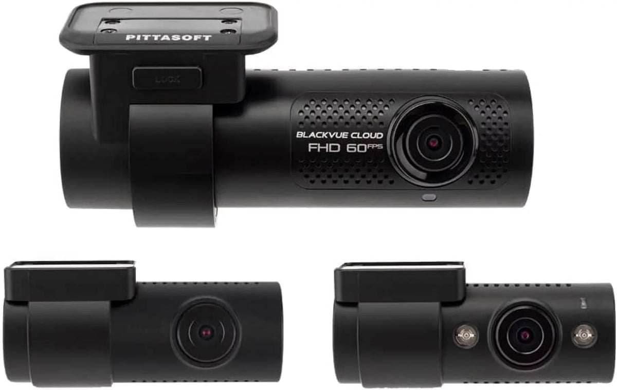 Charcoal DR750X-3CH PLUS | DUAL FHD + HD TRIPLE CHANNEL CLOUD DASHCAM | LTE VIA OPTIONAL LTE MODULE (32GB)