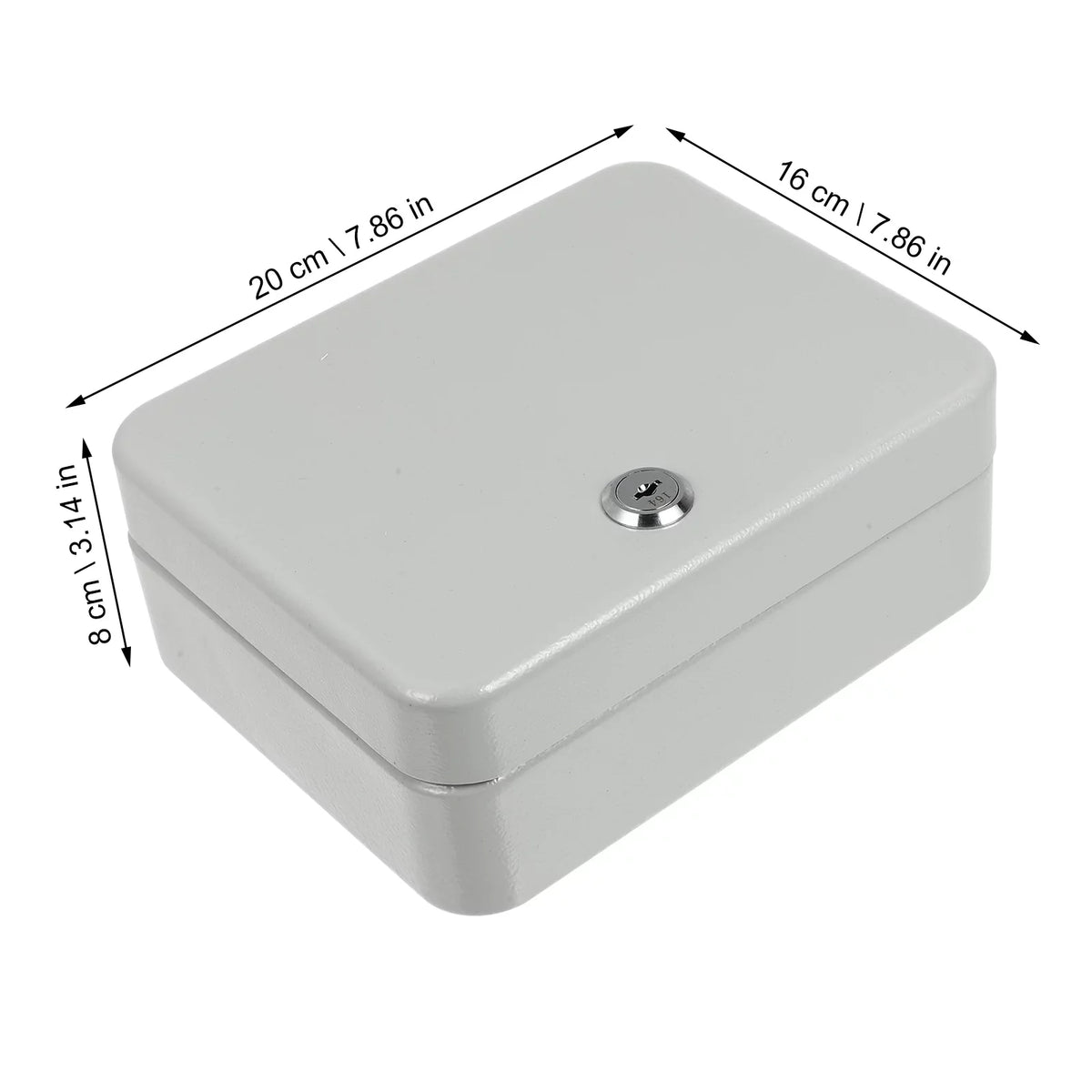 Etereauty Key Wall Box Mount Lock Case Security Organizer Cabinet Storage Holder Management Safe Locking Hanging Car