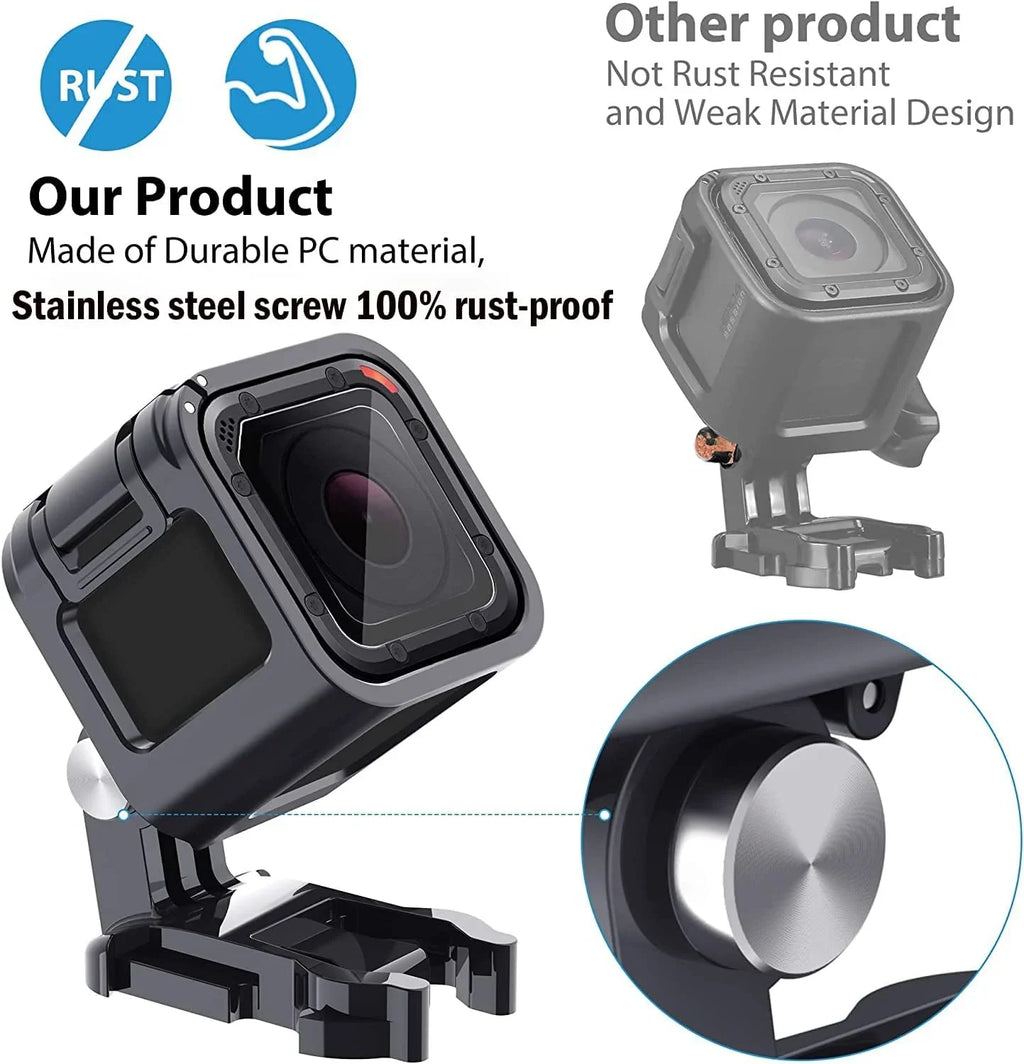 Frame Mount Housing Case for GoPro Hero 5 Session, Hero 4 Session, Upgrade Protective Housing Frame Shell Mount Holder