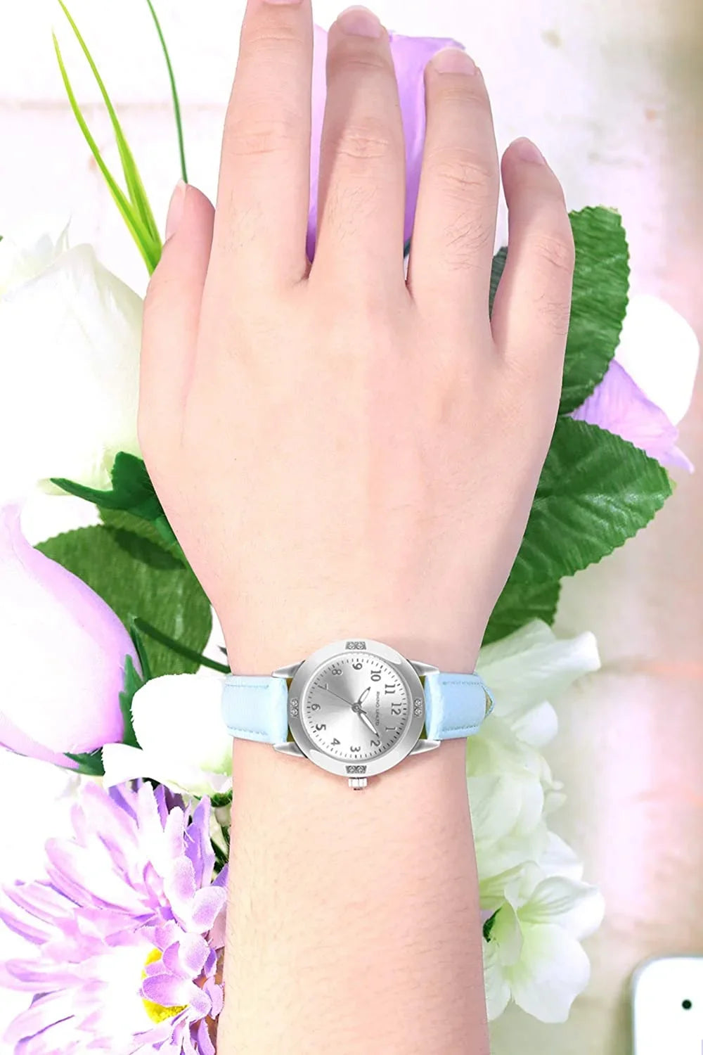 TUOTISI Girls Watches Ladies Watch for Gift Students Watches for Girls Ages 11-15 Simple Japanese Movement Casual Leather Band Watches for Ladies Fashion Women Watches