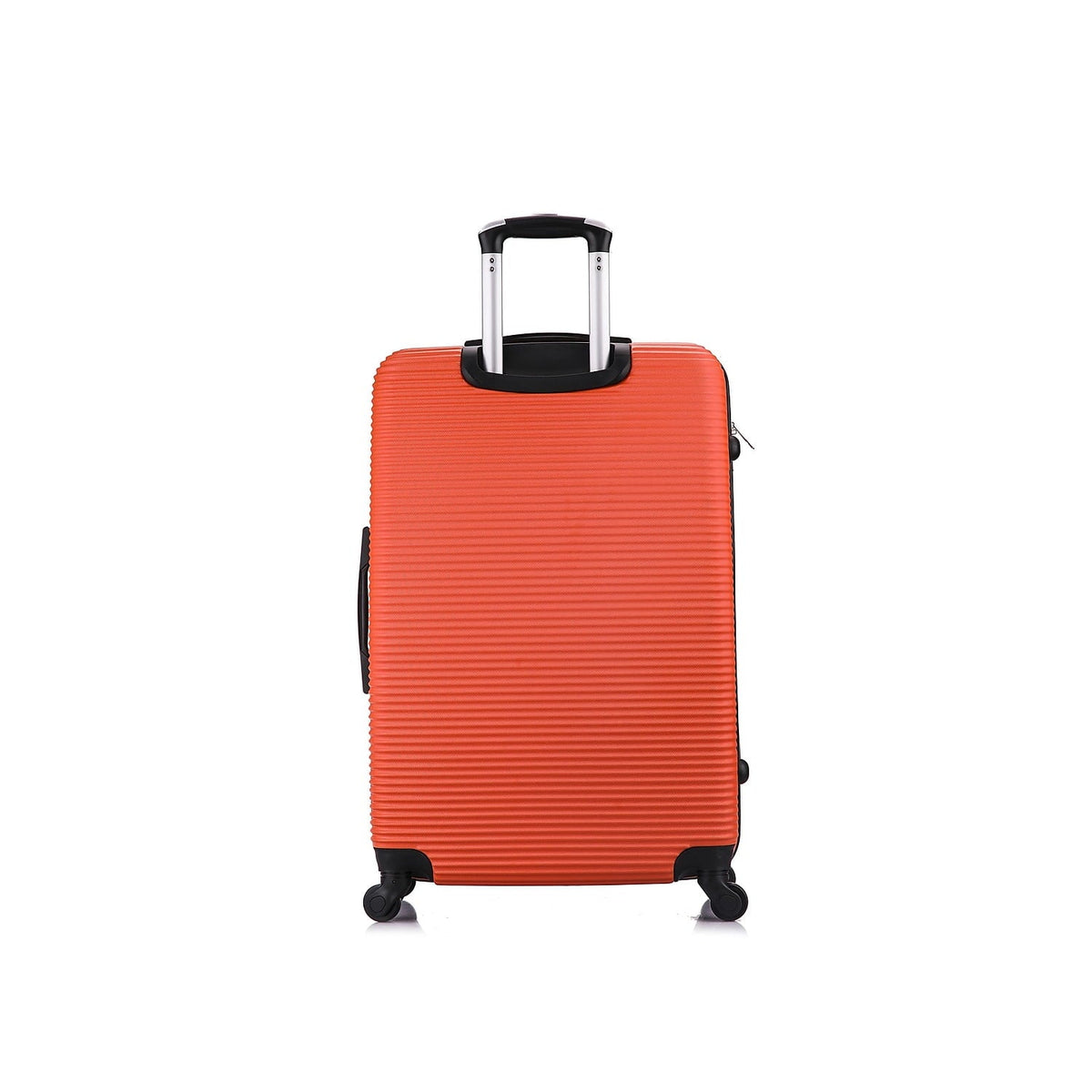 InUSA Royal Large Plastic 4-Wheel Spinner Luggage Orange (IUROY00L-ORG)