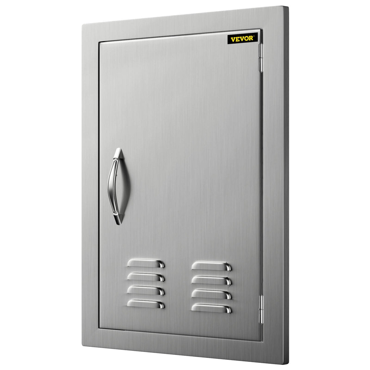 BBQ Access Door 17x24 Centimeter Stainless Steel Single Vertical Island Door with Vents for Storage