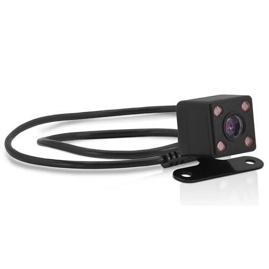 MNCD410T Full HD Front and Rear View 4" LCD Screen Dash Camera with 3-Channel Recording, Onyx