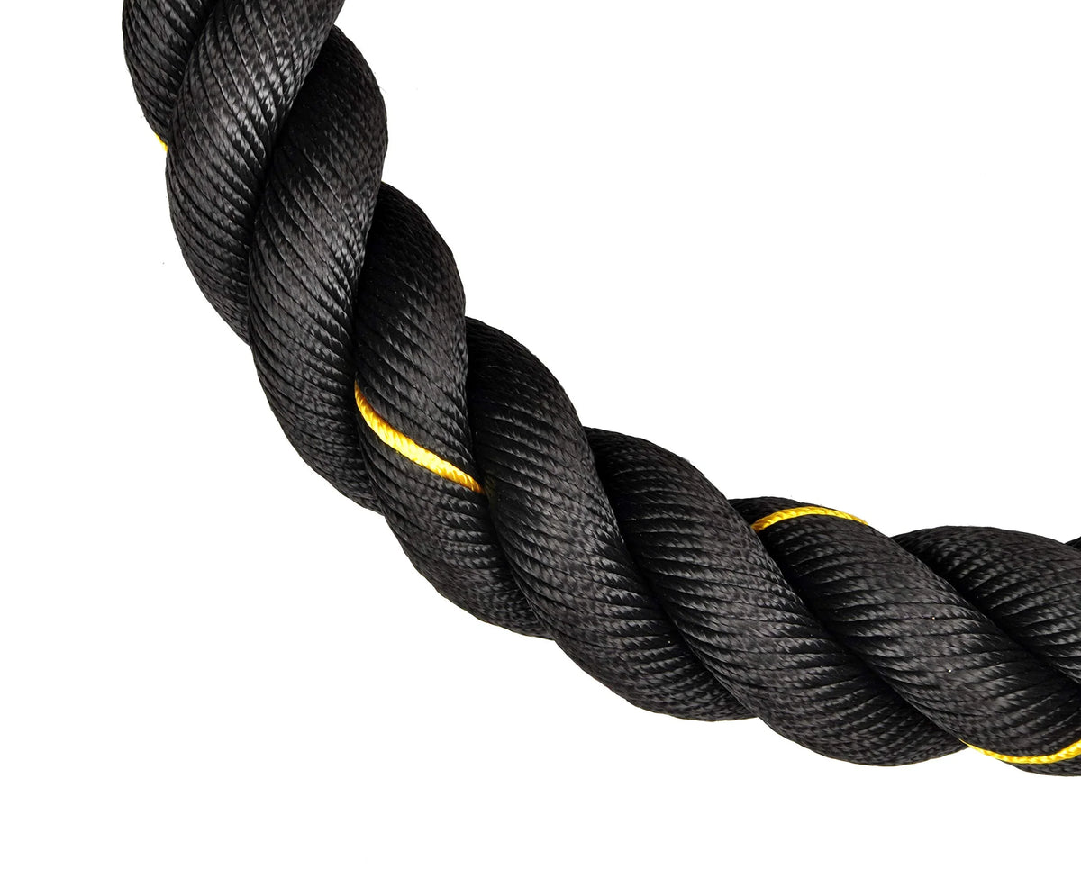 BalanceFrom Battle Rope 1.5 Centimeter Size Poly Dacron 50 FT Length, Heavy Ropes for Home Gym and Workout