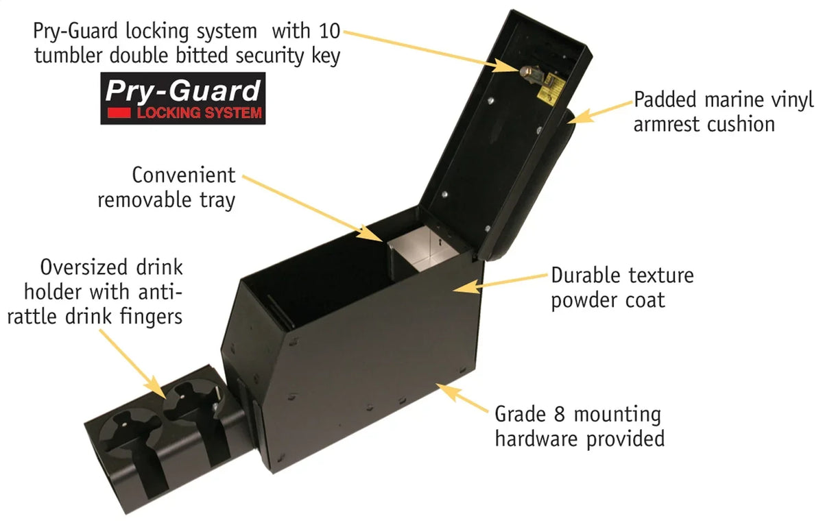 Tuffy Security Products 052-01 Series II Console Replacement; Midnight Suzuki Samurai
