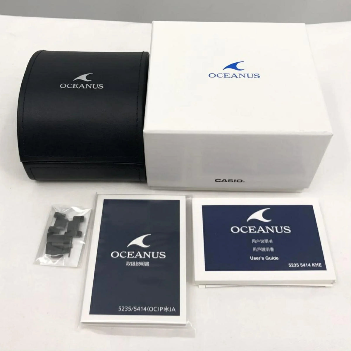 Pre-Owned CASIO OCIANUS OCW-S100B-1AJF Quartz Radio Solar Dark Casio (Fair)