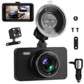 iMounTEK Dual Dash Cam Vehicle 1080P Driving Recorder with Front Rear Camera Motion Detection Parking Monitor Night Vision Loop Recording, Built in G-Sensor