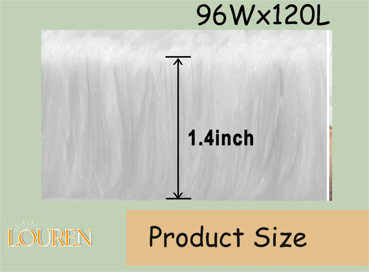 Fashionable and durable White Soft Area Rug for Bedroom,8x10,Fluffy Rug,Big Rug,Shag Carpet Non-Slip