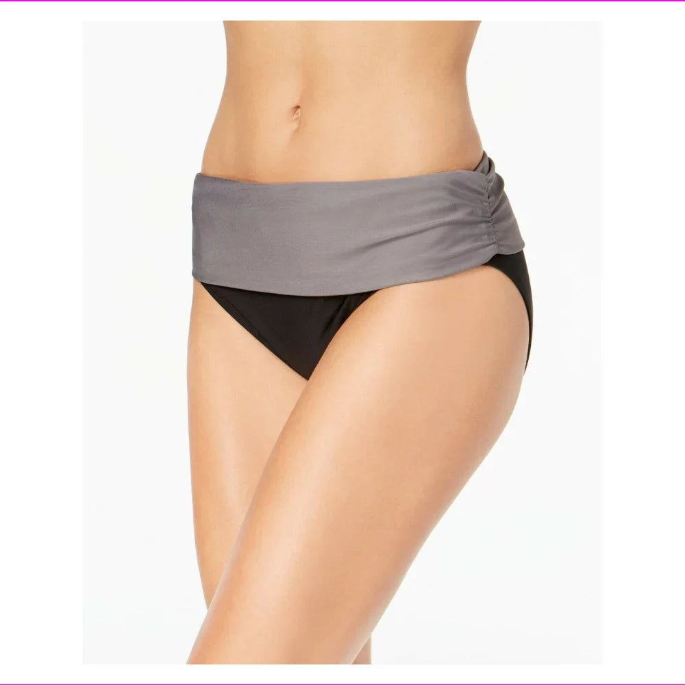 Calvin Klein Foldover Bikini Bottoms in Dark Large