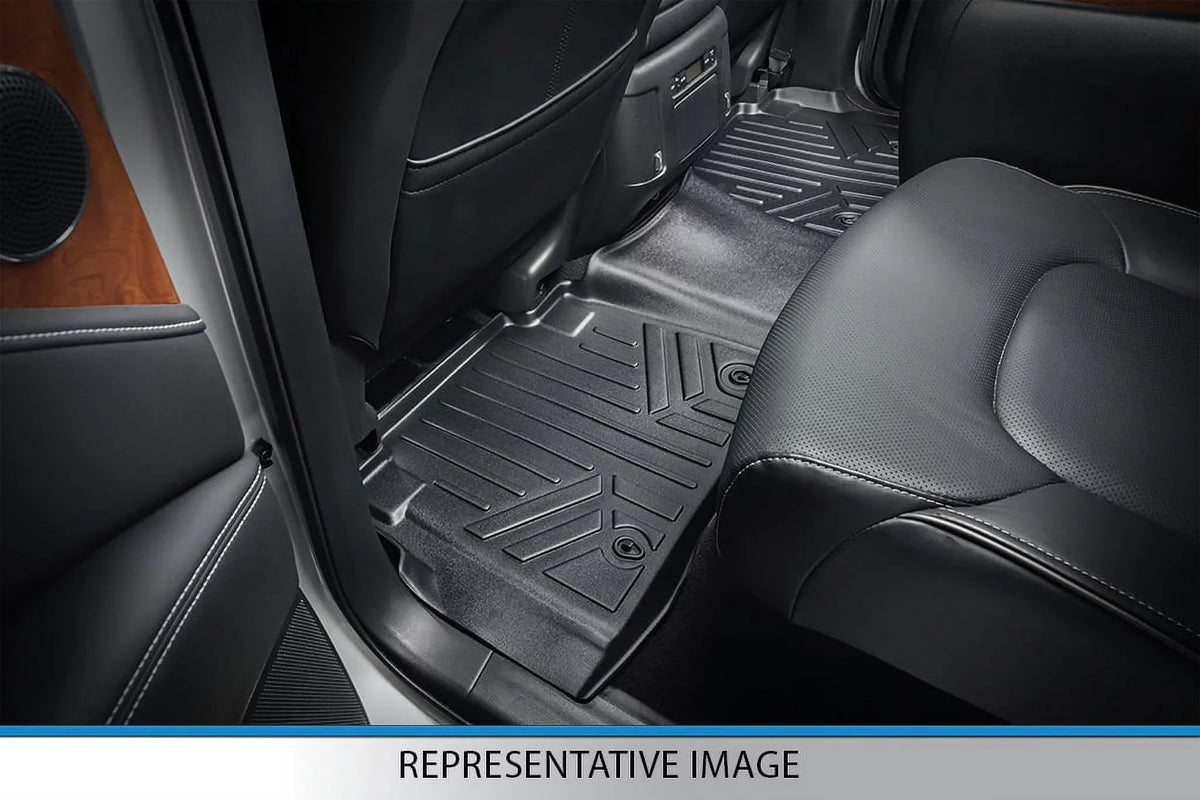 Smartliner SA0183-B0303-C0186-E0185 Floor Mats & Cargo Liner Set with 2nd Row Bucket Seats without Console for 2011-2017 Ford Expedition, Dark