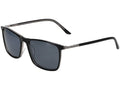 Jaguar 37203 Sunglasses , Onyx Frame, Polarized Lens, 56-17-145, JG37203