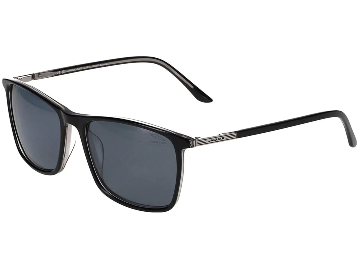 Jaguar 37203 Sunglasses , Onyx Frame, Polarized Lens, 56-17-145, JG37203