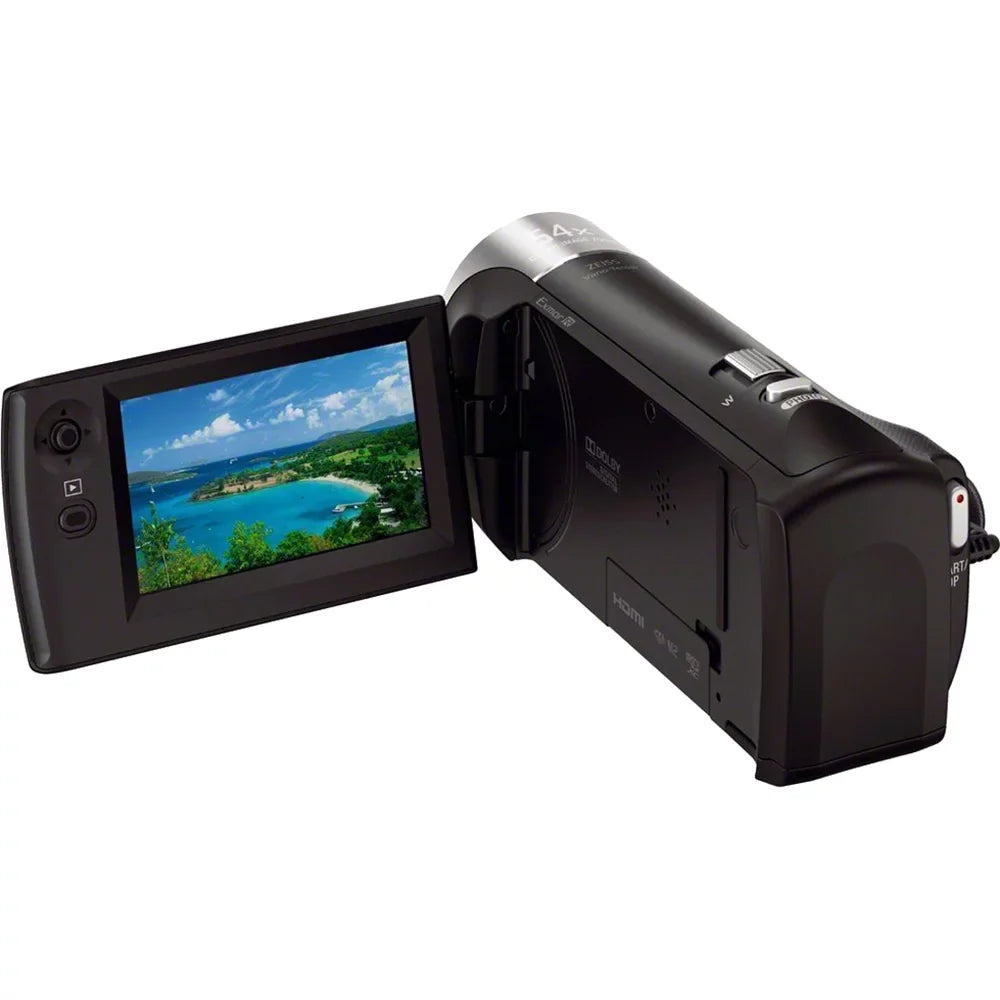 Sony HDRCX405 HD Video Recording Handycam Camcorder Bundle with 32GB Micro SD Memory Card Mini Tripod Travel Case Spare Battery Charger HDMI Cable and More