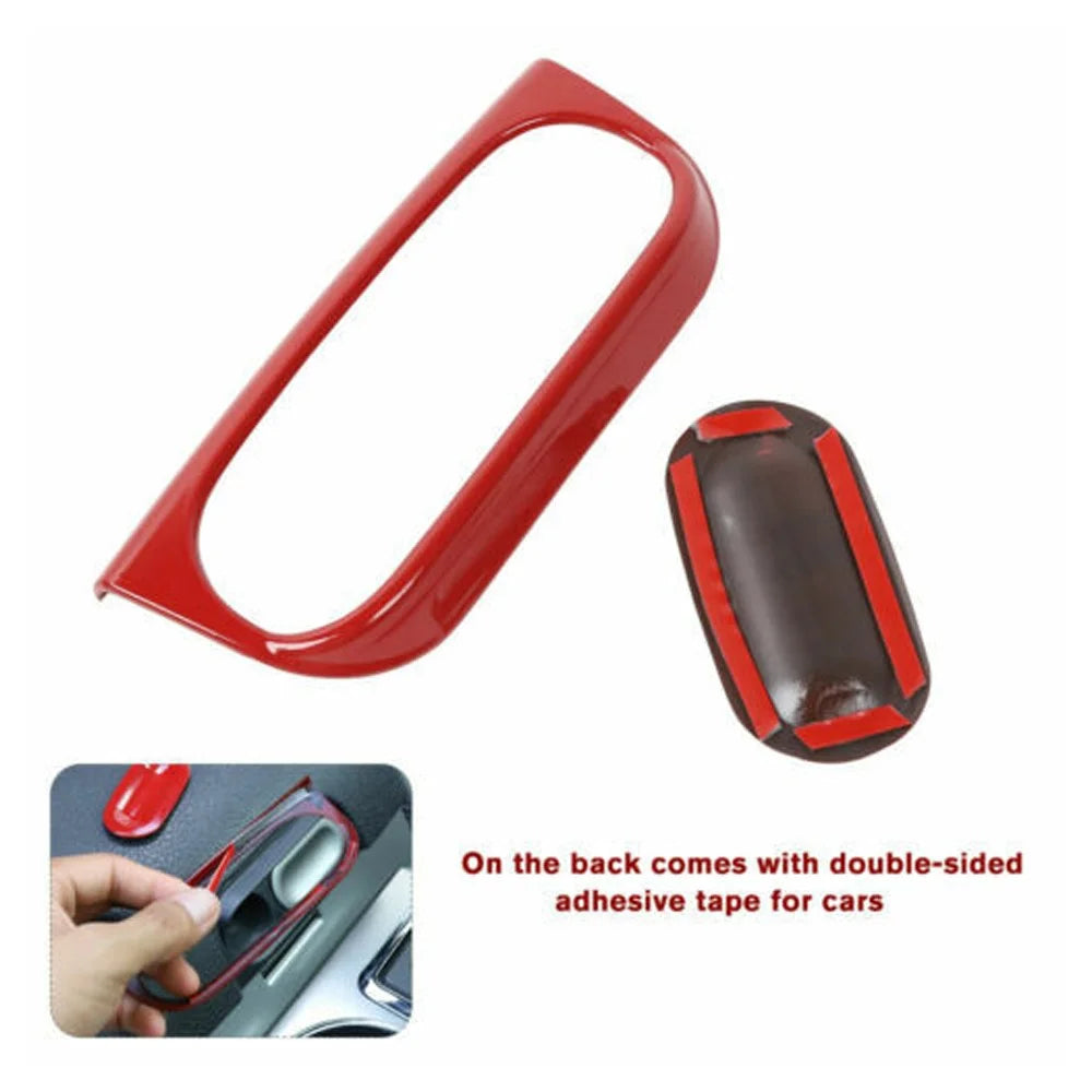 Teledu Red Center Console Armrest Box Switch Cover Trim Accessories F150
