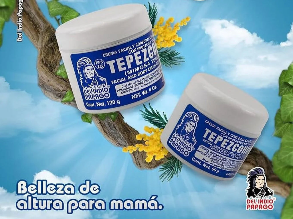 Del Indio Papago Tepezcohuite Day Cream (2oz) + Night Skin Cream (2 oz) BEAUTY COMBO!! Tepezcohuite