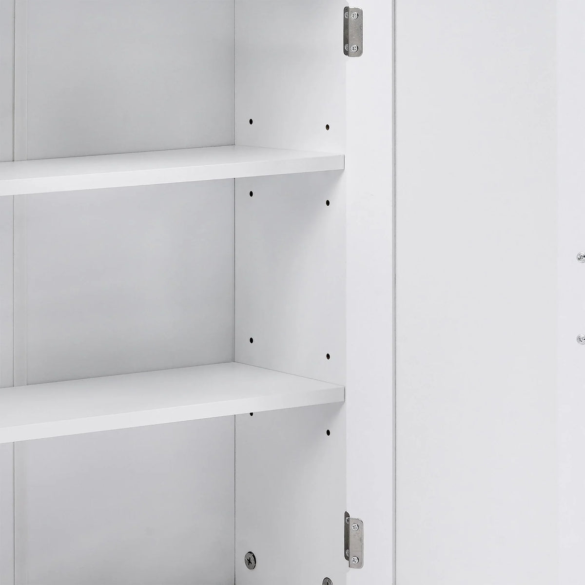 VECELO Bathroom Wall Cabinet, Wooden Hanging Storage Cabinet with 2 Door and Adjustable Shelves, Multipurpose Storage Cabinet for Bathroom Kitchen Living Room, White