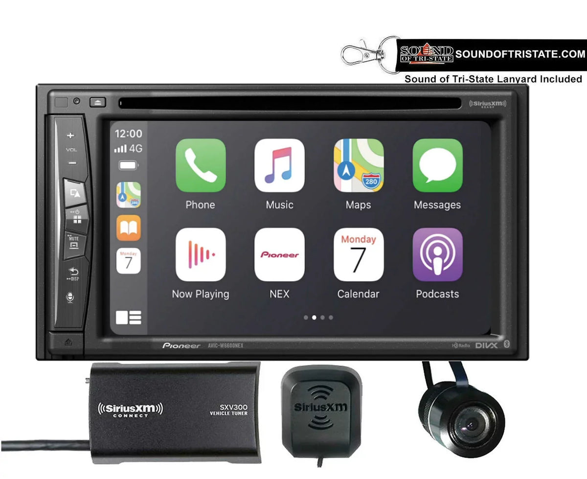 Pioneer AVIC-W6600NEX 6.2" Navigation Receiver + SiriusXM Tuner + Backup Camera